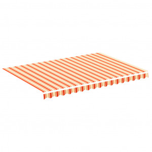 Tecido de substituição para toldo 3.5x2.5 m amarelo e laranja H