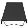 Cama de camping tela Oxford y acero negro 180x60x19 cm 2