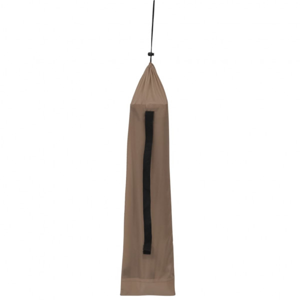 Cama de camping tela Oxford y acero taupé 180x60x19 cm M 5