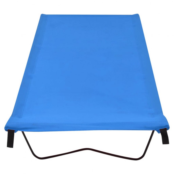 Camas de camping 2 uds tela Oxford y acero azul 180x60x19 cm M 3