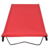 Camas de camping 2 uds tela Oxford y acero rojo 180x60x19 cm 3