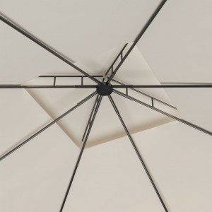 Gazebo 3x3x2.7 m 160 g/m² cor creme H