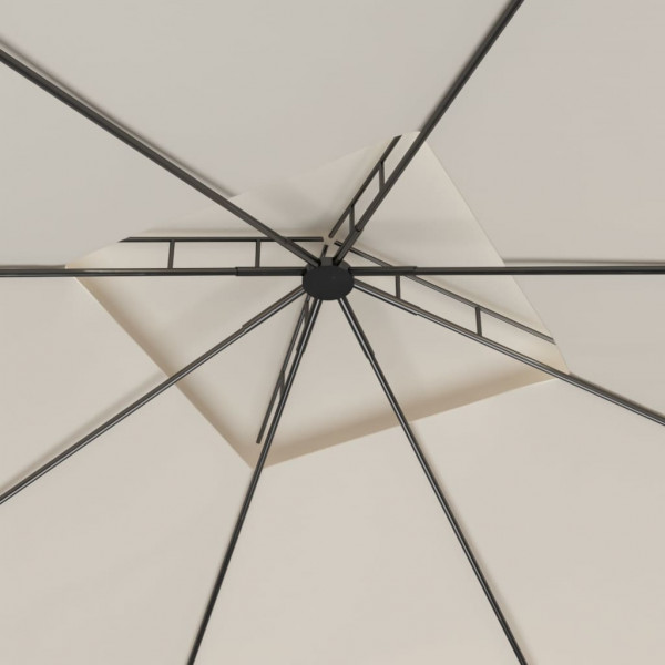 Gazebo 3x3x2.7 m 160 g/m² cor creme M 2