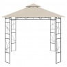 Gazebo 3x3x2.7 m 160 g/m² cor creme 3
