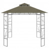 Cenador gris taupé 3x3x2.7 m 160 g/m² 3