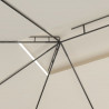 Gazebo 4x3x2.7 m 160 g/m² cor creme 2