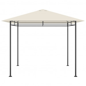 Gazebo 3x3x2.7 m 180 g/m² cinzento-acastanhado H