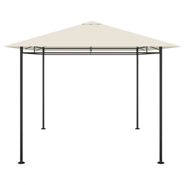 Gazebo 384x281x270 cm 180 g/m² cinzento-acastanhado M 3