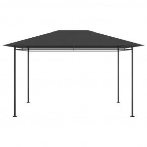 Cenador gris antracita 384x281x270 cm 180 g/m² H