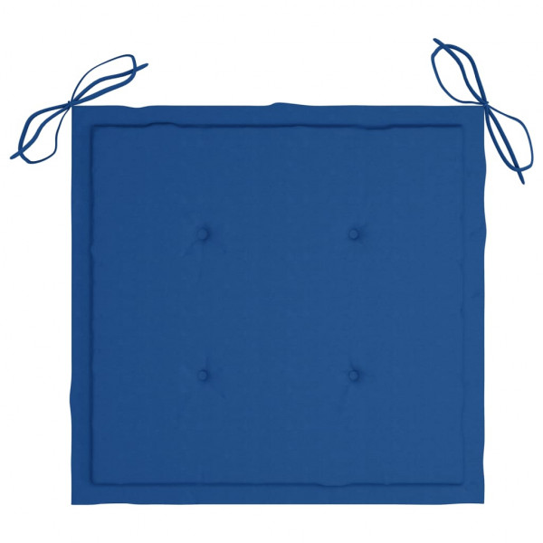 Almofadões p/ cadeiras jardim 6 pcs 40x40x4 cm oxford azul real M 4