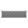 Cojines de banco de jardín 2 uds tela Oxford gris 200x50x7 cm 4