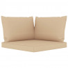 Cojines para palets 3 unidades tela Oxford beige 2