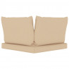 Cojines para palets 3 unidades tela Oxford beige 5