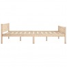 Estructura de cama de madera de pino maciza 160x200 cm 3