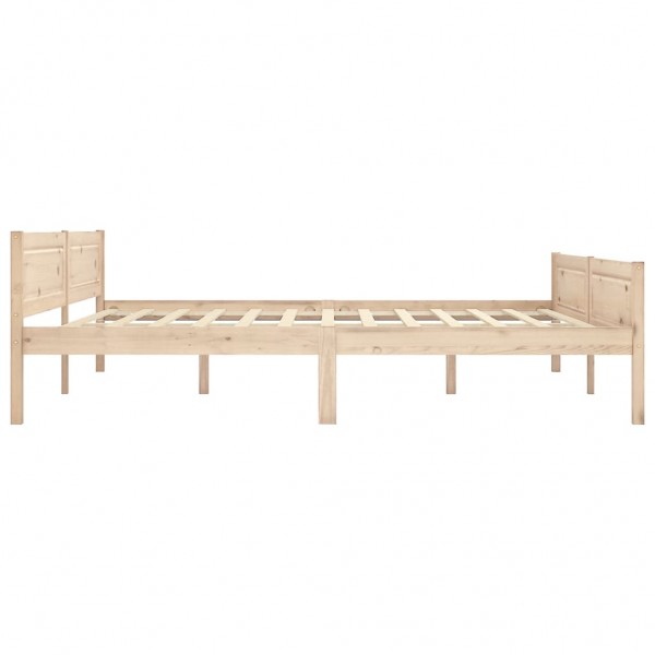 Estructura de cama de madera maciza de pino 180x200 cm M 3