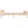 Estructura de cama de madera maciza de pino 180x200 cm 3