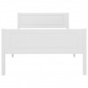 Estructura de cama de madera maciza de pino blanca 90x200 cm 4