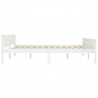Estructura de cama de madera maciza de pino blanco 180x200 cm 3