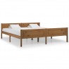 Estructura de cama madera maciza pino marrón miel 180x200 cm 1