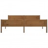 Estrutura de cama 180x200 cm pinho maciço castanho mel 4