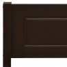 Estructura de cama madera maciza pino marrón oscuro 200x200 cm 5