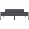 Estructura de cama de madera maciza de pino gris 180x200 cm 4