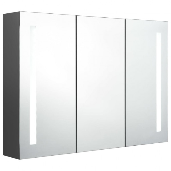 Mueble de baño con espejo LED 89x14x62 cm M 3