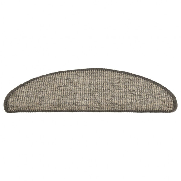 Alfombrilla autoadhesiva escalera 15 uds beige y gris 56x17x3cm M 4