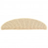 Alfombrilla autoadhesiva escalera 15 uds beige claro 56x17x3 cm 4
