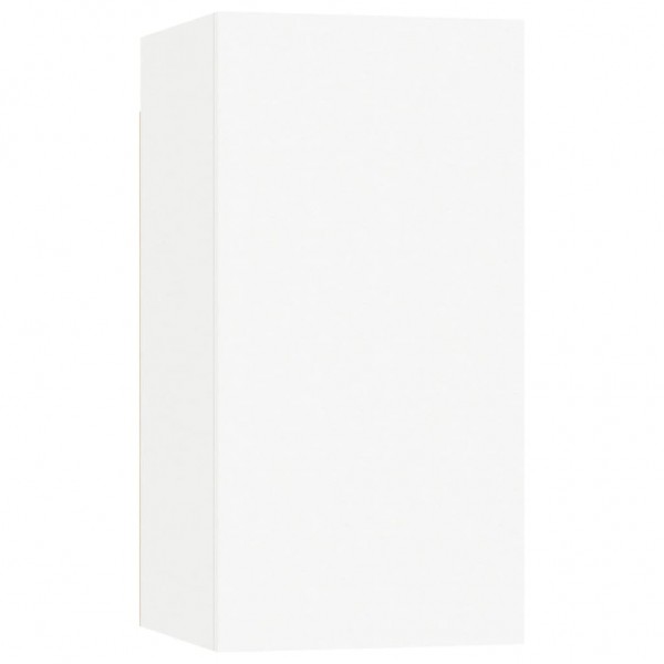 Mueble para TV de madera contrachapada blanco 30.5x30x60 cm M 2
