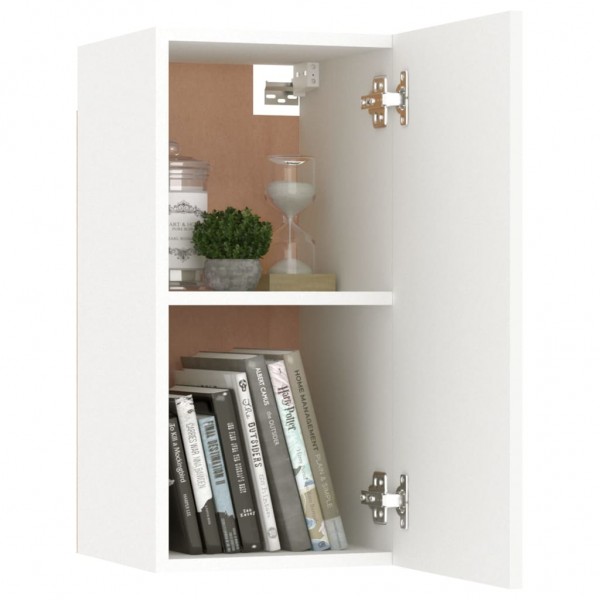 Mueble para TV de madera contrachapada blanco 30.5x30x60 cm M 3