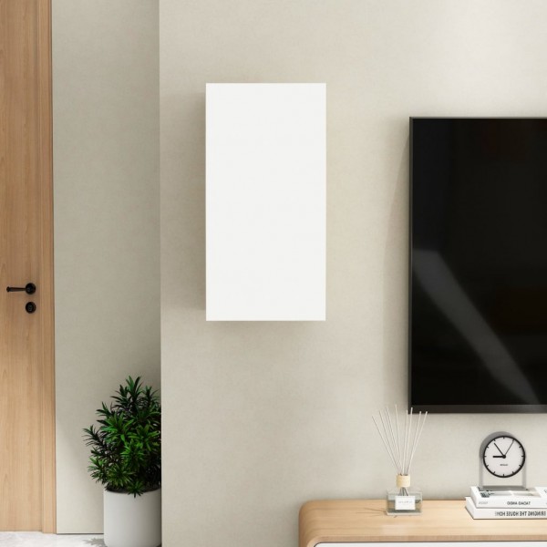 Mueble para TV de madera contrachapada blanco 30.5x30x60 cm M 4