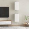 Móveis de TV 2 pcs 30.5x30x60 cm derivados de madeira branco 4