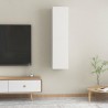 Móveis de TV 2 pcs 30.5x30x60 cm derivados de madeira branco 5