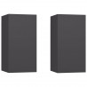 Móveis de TV 2 pcs 30.5x30x60 cm derivados de madeira cinzento 2