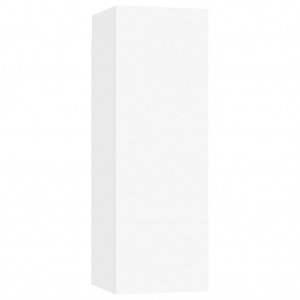 Mueble para TV madera contrachapada blanco 30.5x30x90 cm H