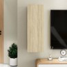 Mueble de TV madera contrachapada color roble 30.5x30x90 cm 4