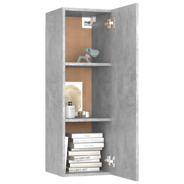 Mueble para TV madera contrachapada gris hormigón 30.5x30x90 cm M 4