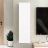 Mueble para TV de madera contrachapada blanco 30.5x30x110 cm 4