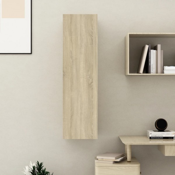 Mueble de TV madera contrachapada color roble 30.5x30x110 cm M 5