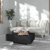 Mesa de centro madera contrachapada negro 85x55x31 cm 1