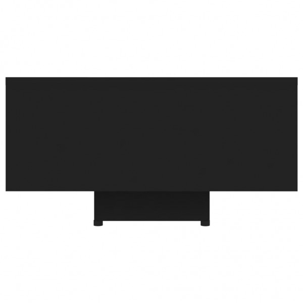 Mesa de centro madera contrachapada negro 85x55x31 cm M 5