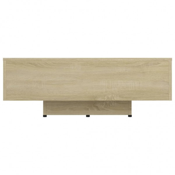 Mesa de centro madera contrachapada color roble 85x55x31 cm M 4