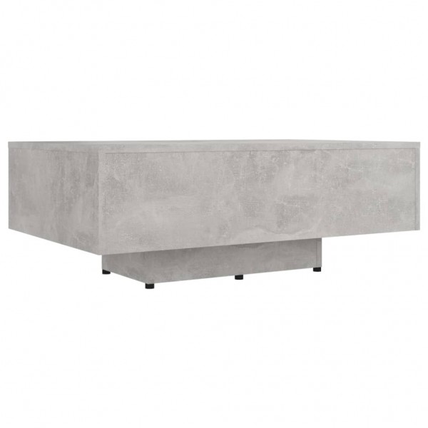Mesa de centro madera contrachapada gris hormigón 85x55x31 cm M 2