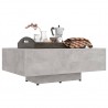 Mesa de centro madera contrachapada gris hormigón 85x55x31 cm 3