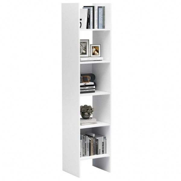 Estante de livros 40x35x180 cm derivados de madeira branco M 3