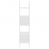 Estante de livros 40x35x180 cm derivados de madeira branco 5