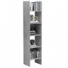 Estantería de madera contrachapada gris hormigón 40x35x180 cm 3
