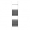 Estantería de madera contrachapada gris hormigón 40x35x180 cm 5