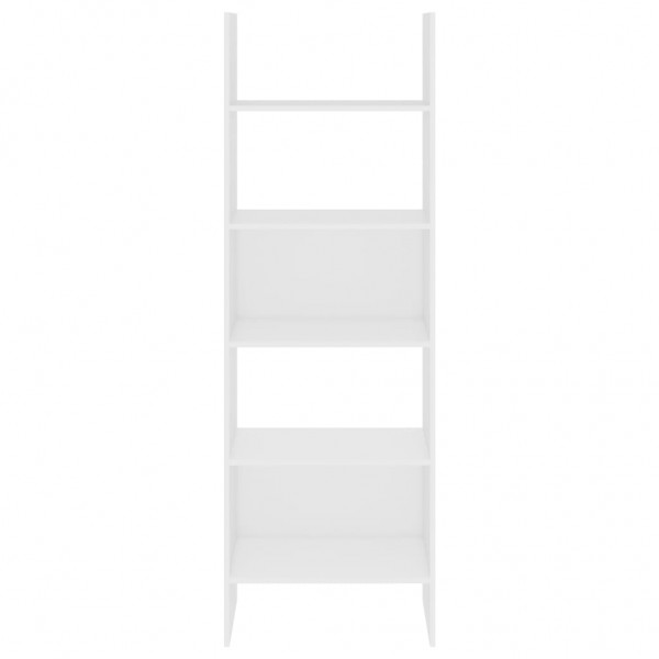 Estantería librería madera contrachapada blanco 60x35x180 cm M 5
